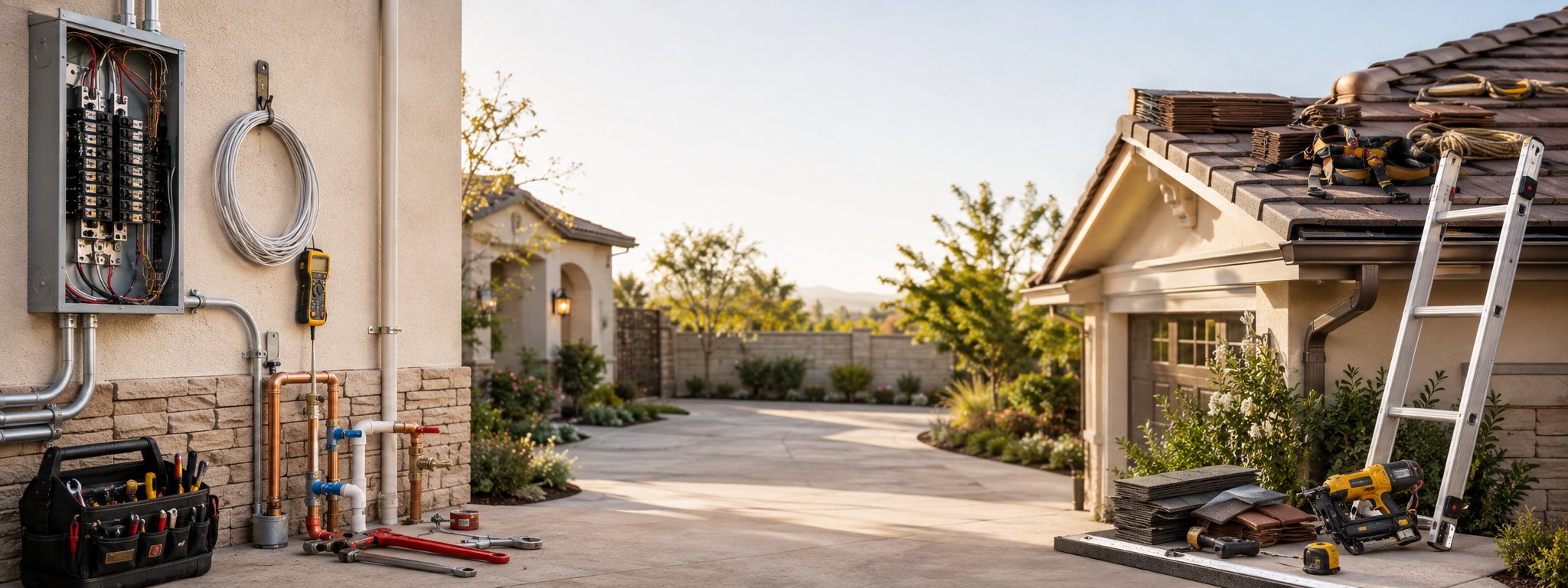Electrical, Plumbing & Roofing service by Altadena General Contractors